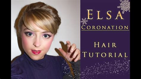 Elsa coronation hair tutorial - YouTube