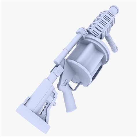 Milkor MGL Multiple Grenade Launcher 3D Model Game ready .max .obj .3ds .fbx .dxf - CGTrader.com