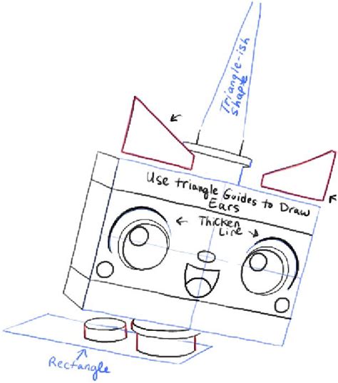 How to Draw Unikitty Minifigure from The Lego Movie in Easy Steps - How to Draw Step by Step ...