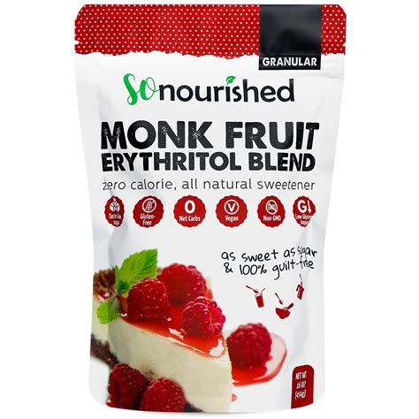 Granular Monk Fruit + Erythritol Sweetener | So Nourished