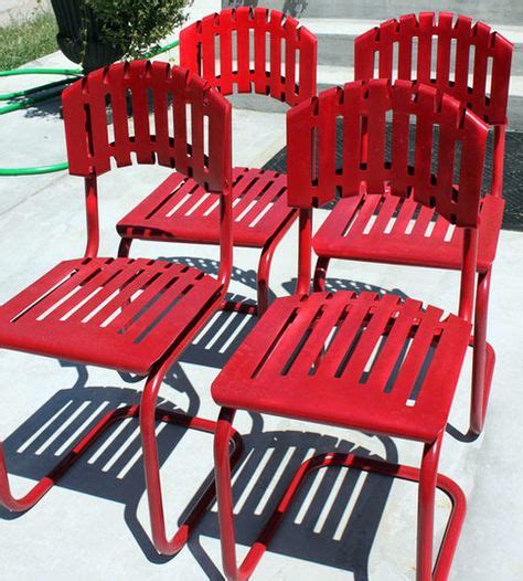 red patio chairs. | Red patio chairs, Garden chairs design