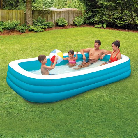 Play Day 10' Deluxe Inflatable Family Pool, Blue and White – Walmart Inventory Checker – BrickSeek