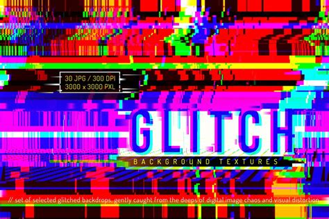 GLITCH backgrounds | Background Graphics ~ Creative Market