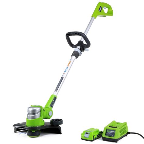 Greenworks 24-volt 12-in Straight Cordless String Trimmer with Edger ...