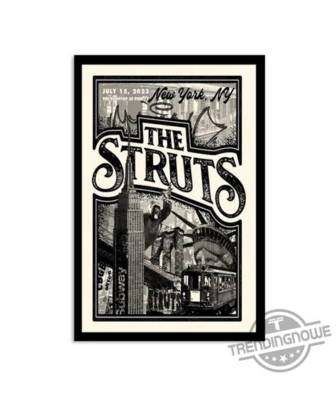 The Struts Tour 2023 Poster, The Rooftop At Pier New York Poster, NY ...