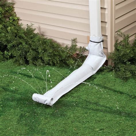 White Downspout Extension, Set Of Rain Gutter Flexible,, 58% OFF