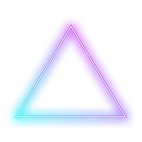 Neon Triangle Frame White Transparent Vector Neon Frame Triangle Png | The Best Porn Website