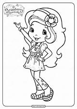 Printable Strawberry Shortcake Coloring Pages Updated 2024 sketch template