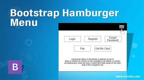 Bootstrap Hamburger Menu | How Hamburger Menu works in Bootstrap?