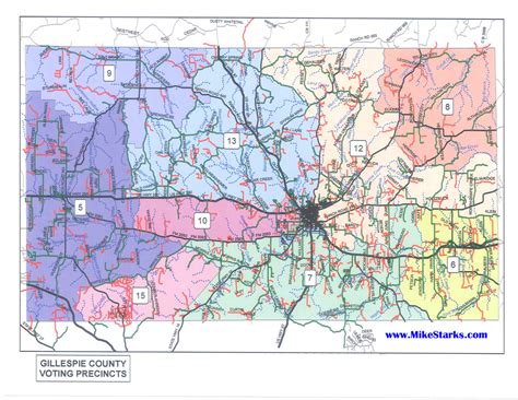 Voting precincts for Gillespie county and Fredericksburg TX • Fredericksburg TX Real Estate