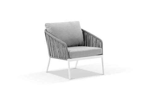 Palm Lounge Chair White - Modern Style