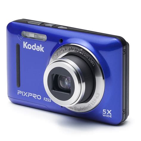 KODAK PIXPRO FZ53 Compact Digital Camera - 16MP 5X Optical Zoom HD 720p Video (Blue) - Walmart ...