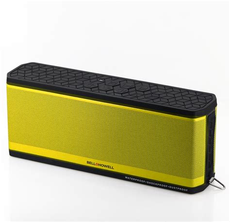 BH50 Water Resistant Desktop Bluetooth Speaker (Yellow) — Bell+Howell