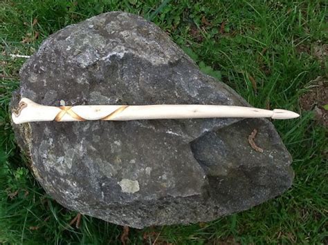 Hornbeam wand hand carved decorated magic by TheWitchChandlery, €27.50 | Wands, Hand carved, Carving