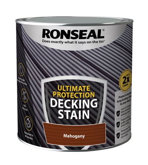 Ronseal Ultimate Protection Decking Stain 2 5L - Medium Oak