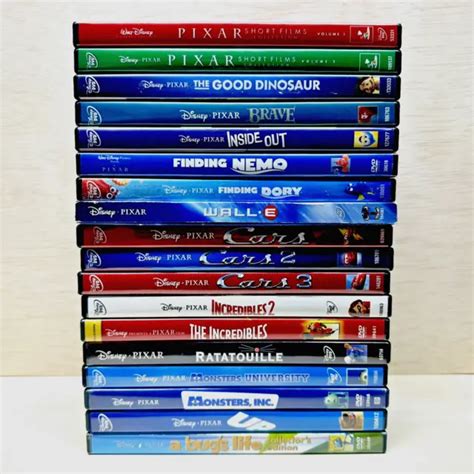 DISNEY PIXAR MOVIES DVDs Lot (18 Movies) Incredibles, Cars, Finding ...