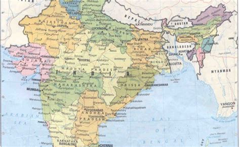 Political Map Of India Indian Political Map Whatsanswer In 2021 India ...