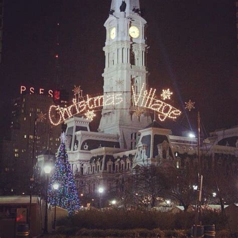 Love park Christmas village. Philadelphia Christmas. Christmas time in ...