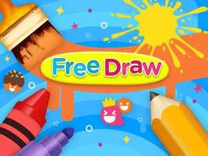 Free Draw allows children to interact with a variety of art supplies and different colors to ...