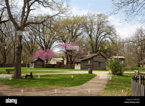 Lincoln's New Salem State Historic Site, Illinois Stock Photo - Alamy