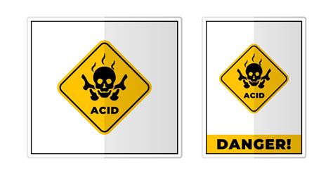 Skull Acid danger Sign Label Symbol Vector Illustration 21370913 Vector ...