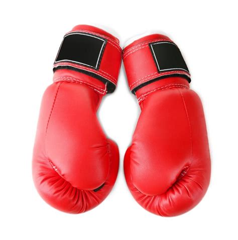 Premium Photo | Pair of red boxing gloves isolated on white