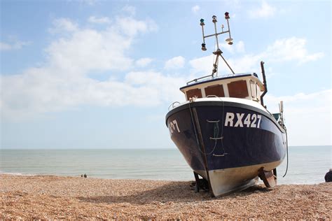 Fishing Trawler Hastings Beach | Hastings beach, Boat, Beach