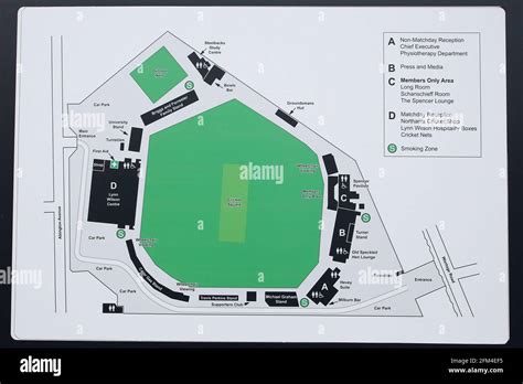 The ground map ahead of Northamptonshire CCC vs Essex CCC, Specsavers ...