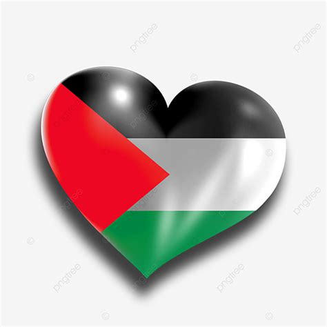 Palestine Flag Clipart Vector, Heart Shaped Palestine Flag, Palestine ...