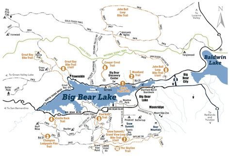 Trails in Big Bear Lake