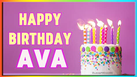 Happy Birthday Ava