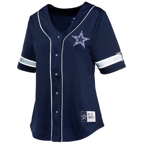 Dallas Cowboys Nfl Women's Lorde Short Sleeve Baseball Jersey | Women's ...