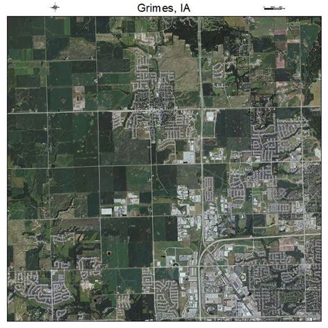 Aerial Photography Map of Grimes, IA Iowa