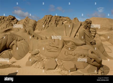 Sand Sculptures at Weston-super-mare Stock Photo - Alamy