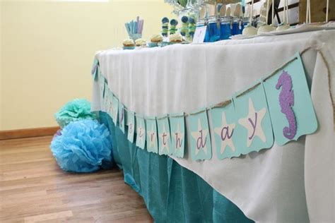 Mermaids / Under The Sea featuring Dora Mermaid Birthday Party Ideas | Photo 11 of 103 | Mermaid ...