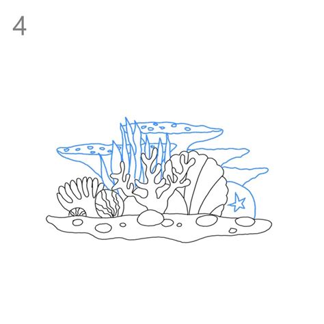 How to Draw a Coral Reef - Step by Step Easy Drawing Guides - Drawing ...