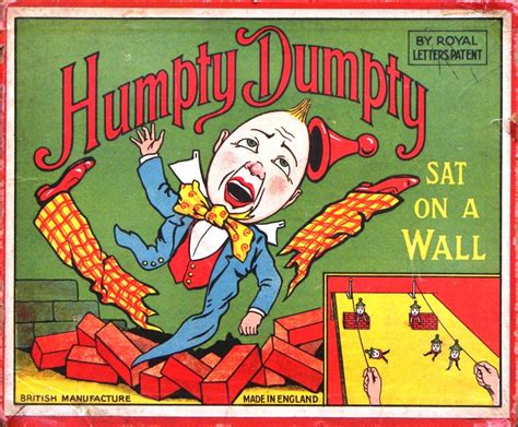 1925 Humpty Dumpty Sat On The Wall, A Glevum Series Game - tomsk3000