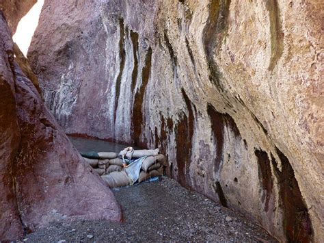 Sandbags: Arizona Hot Springs, Lake Mead National Recreation Area, Arizona