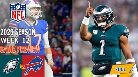 Buffalo Bills vs Philadelphia Eagles FULL GAME Preview Week 12 | NFL ...