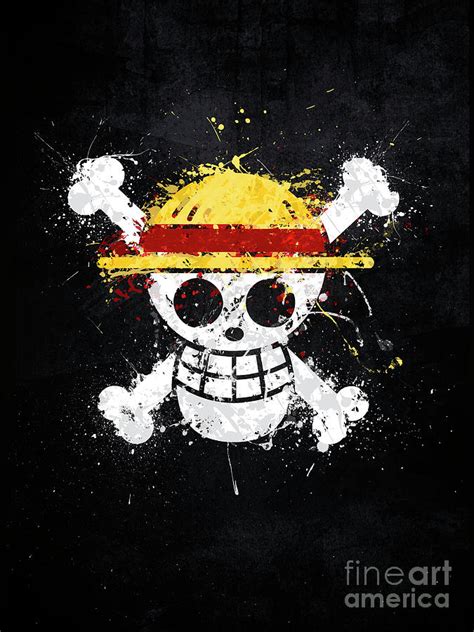 Straw Hat Pirates Jolly Roger Digital Art by Jonathon Summers - Fine Art America