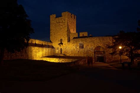 Outdoors in Belgrade Fortress at Night Stock Photo - Image of house ...