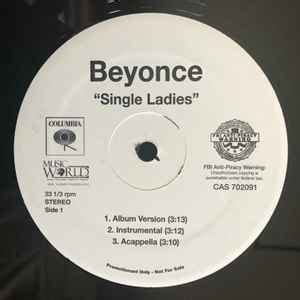 Beyoncé - Single Ladies (2008, Vinyl) | Discogs