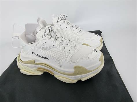 Balenciaga Triple S Women's White And Beige Sneakers New | eBay