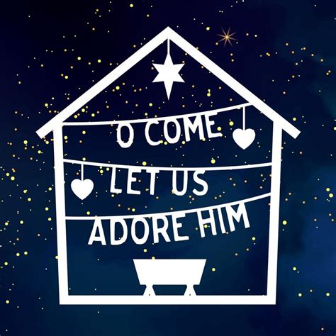 O Come! Let Us Adore Him (Pk 6) Christian Christmas Cards | Free Delivery when you spend £10 at ...