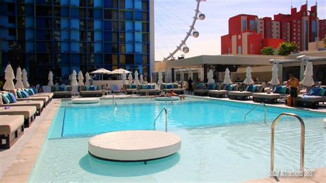 Tour of The New Pool at the Linq Hotel & Casino - Las Vegas - The Linq ...