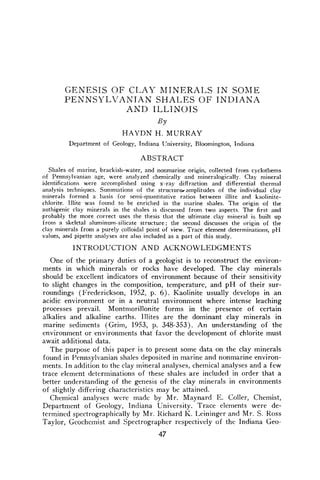 Murray genesis claymineralsshale | PDF