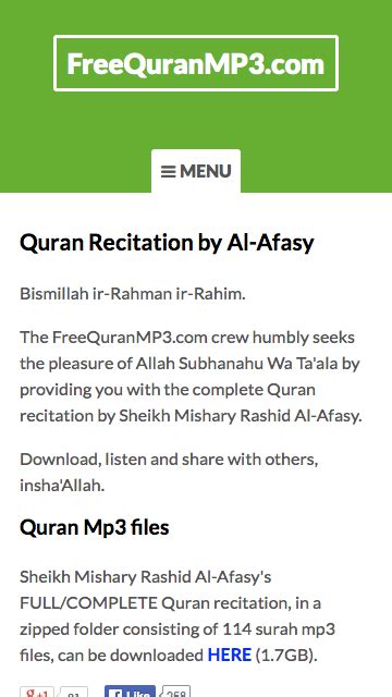 Al-Quran MP3 - Recitation by Al-Afasy