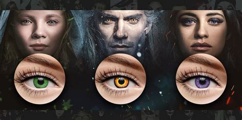 Witcher Contact Lenses | Geralt, Ciri & Yennefer Eye Contacts | Contact lenses colored ...