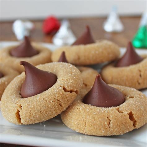 kisses | Peanut butter blossoms recipe, Holiday baking, Cookie recipes