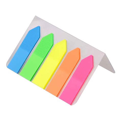 Buy Semi Transparent Sticky Note (Paper Flag) 5 Colours Prompt online in India | Hello August